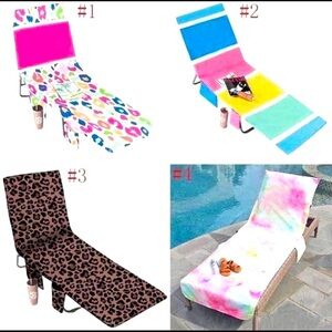 Chair towel covers. 🏝🍹